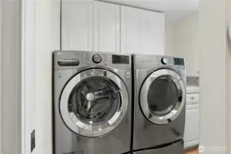 The main floor includes a convenient laundry room.