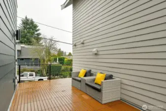 BBQ deck off the living room (don't miss the rooftop deck as well!)
