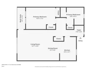 The floorplan doesn't take into account the large storage room and the garage.