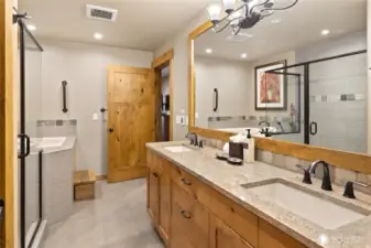 If you choose to rent through the Suncadia Rental Program, your vanity in bathroom will be stocked with all the supplies.