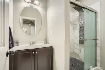 3/4 bathroom on main floor