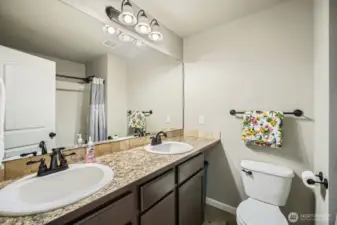Upstairs hallway bathroom