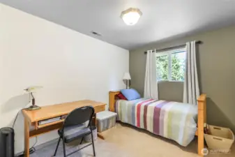 Bedroom off the living room