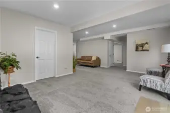 Another view of the Family Room, looking toward the Cellar and Bonus Room.