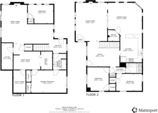 Floor Plan. Take a look at all those large spaces!!