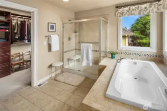 The beautiful master bathroom