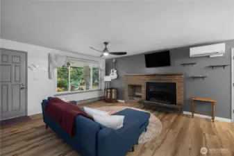 Another view of the GR - newer Mini-split HP for A/C and Heat.