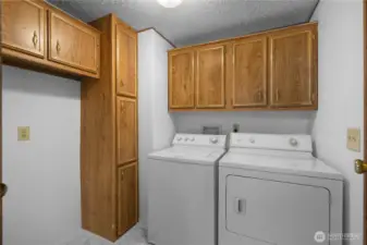 Laundry - room for a freezer.  W/D Included.