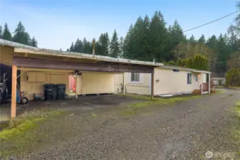Aley access parking to the large carport.