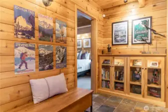 Lighted display case.