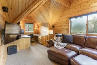 Vaulted Ceiling Loft.