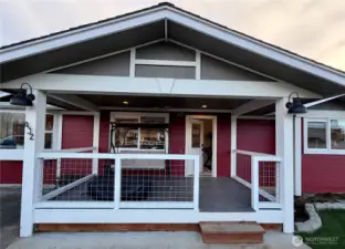 Covered front porch