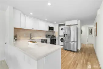 Plus, it comes with a new, super space-saving stacked washer and dryer – so easy!