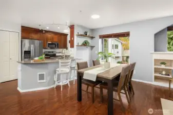 Open Floor Concept - Kitchen to Dining Room to Living Room