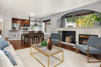 Open Floor Plan - Family Room - Dining Room - Kitchen