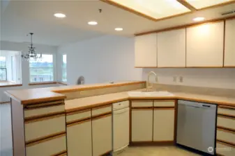 Open plan kitchen