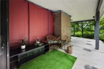 Patio outside lower level bonus room