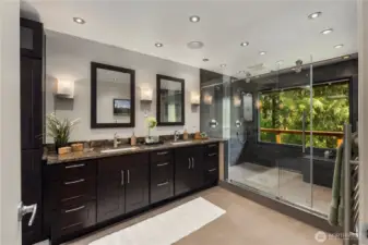 Large master bath with 2 person showing