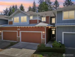 2 car garage and driveway