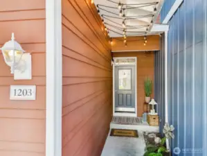 Pathway to front door - you can plant and make this a spring/summer oasis