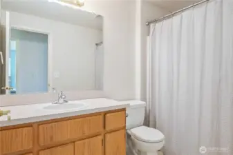 Upstairs guest bathroom