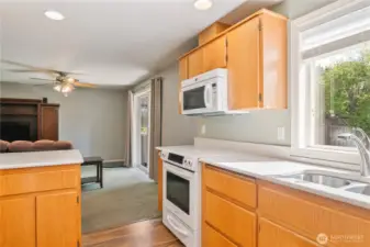 Kitchen looking toward living room