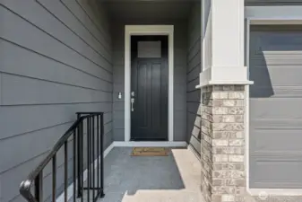 Handrail Leads to the Covered Entry!