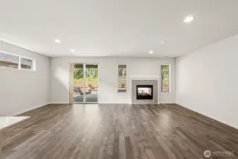 Easy Care Durable Laminate Floors Highlight the Open Concept Design!