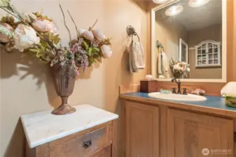 Half bath, located off of the laundry.