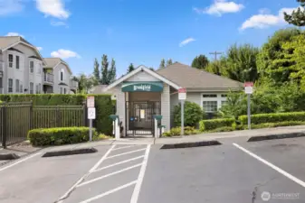 Mailbox and clubhouse.