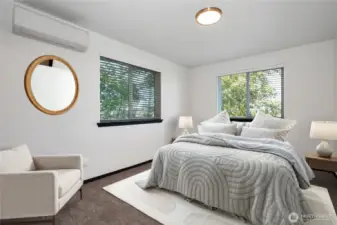 Primary Bedroom with mini-split