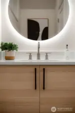 Powder room on the first floor.