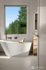 Relax after those long days in the soaking tub.