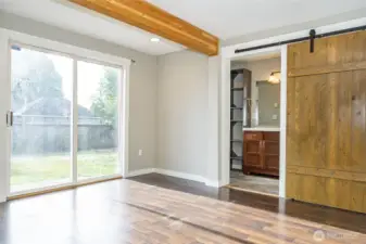 Bright Primary Suite with patio access