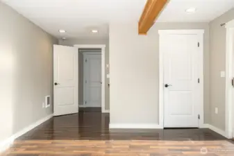 Primary entry and closet