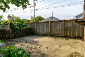 Possible fenced dog run or more storage
