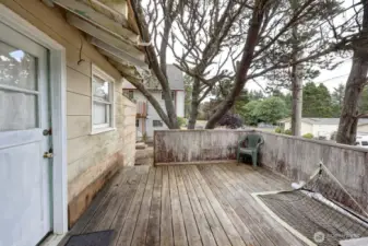 Front deck and main entrance