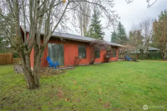 From the corner of the primary bedroom back patio.