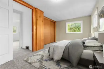 Virtually Staged bedroom