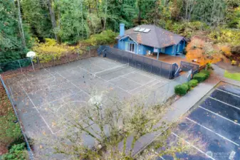 Pickleball Court and Tennis Court
