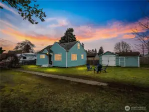 The fresh looking paint makes it the gem of the neighborhood.