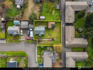 Boundary lines for illustrative purposes only.