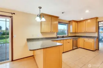 Kitchen with eating space