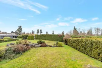 Oversized lot with abundant usable yard space
