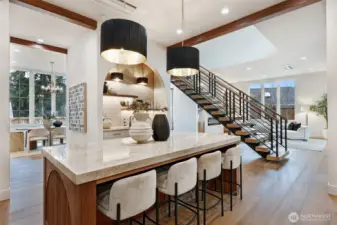 Dual kitchen islands