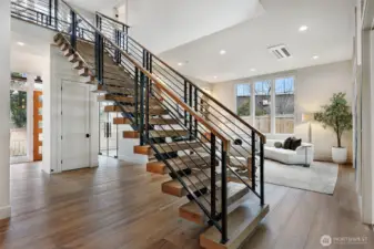 Beautiful floating staircase