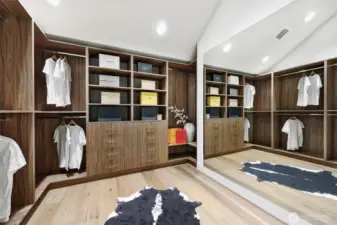 Massive walk-in closet