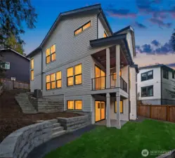 Landscape is zero maintenance with turf and established, mature native trees giving you more time to play.