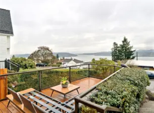 Rainy day view from front deck.