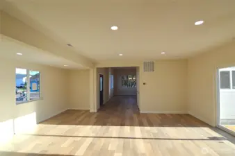 View from hallway to main entrance and dinning room